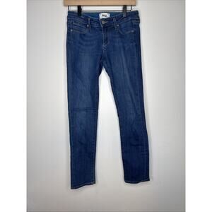 Paige Skyline Ankle Peg Blue Jeans Denim Womens 26